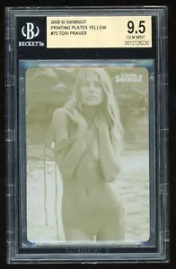 TORI PRAVER 2009 SPORTS ILLUSTRATED SI SWIMSUIT #75 PRINTING PLATE 1/1 BGS 9.5 - Picture 1 of 2