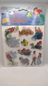 Vintage Imperial Disney Die kleine Meerjungfrau Puffy Aufkleber versiegelt 1992 - Bild 1 von 6