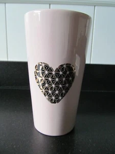 HALLMARK Pale Pink Gold DO WHATS IN YOUR HEART Stoneware Coffee Cup Mug Organize - Picture 1 of 11