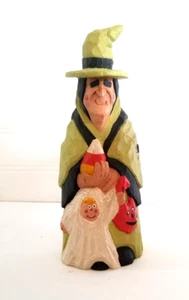 Robert Francis Art Emma Witch Figurine Hand Carved Resin Halloween 8 in - Picture 1 of 13