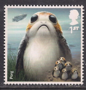 GB 2017 QE2 1st Star Wars Porg Umm SG 4010 ( K634 ) - Picture 1 of 1