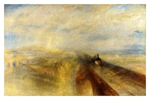 Turner- rain, steam and Speed Train CANVAS ART PRINT 18"X12" poster - Picture 1 of 1