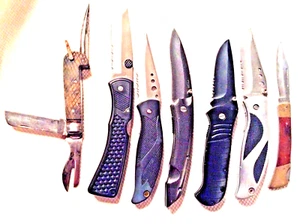 RARE HUBBARD SPENCER BARTLETT KNIFE +6 MODERN KNIVES All U.S.Domestic Shipp only - Picture 1 of 4