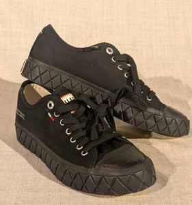 Palladium Palla ACE Sneakers Canvas Black Shoes Size US Men's 7 /US Women's 8.5 - Picture 1 of 7