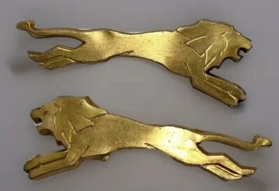 Chrysler Windsor Saratoga 1959 original emblema León Dorado de colección OEM ambos R&L Foto 1 de 4