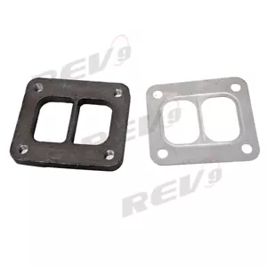 T4 turbo Twin Scroll Manifold Flange Divided Center & Gasket T4 T04B T60 T70 - Foto 1 di 1
