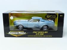 1:18 Scale Ertl American Muscle #36421 Die-Cast 1967 Shelby GT-500 - Blue/White