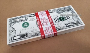 MILLION DOLLAR BILL FUNNY PLAY MONEY NOVELTY CASH VISION BOARD - Picture 1 of 8