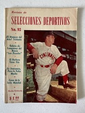Selecciones Deportivas Baseball Magazine 1956 Birdie Tebbetts Beisbol Mexico MLB