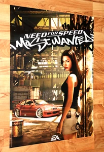 2005 Need for Speed Most Wanted PlayStation 2 Rare Poster 81x58cm - Picture 1 of 4