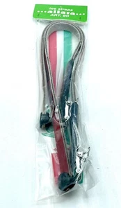 ALE Allara Art. 80 Italian Leather Toe Straps NOS Vintage Made In Italy Red - Picture 1 of 7