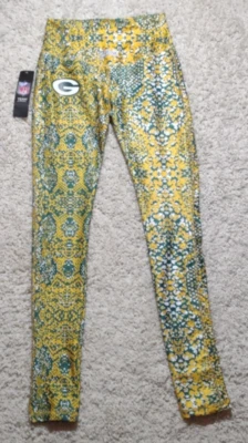 Green Bay Packers Majestic Zubaz Mujer XS Leggings NFL Estampado Completo Yoga Foto 1 de 4
