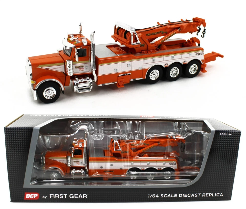 2024 DCP 1:64 *TRI-STATE* ORANGE Peterbilt 389 CENTURY ROTATOR WRECKER NIB - Image 1 of 4