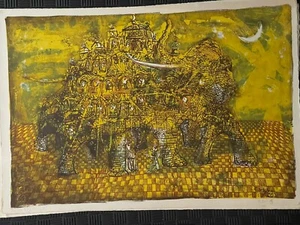 Zev Daniel Harris Original Mid Century MCM Lithograph 1963 Hand Signed Out Of 50 - Picture 1 of 4