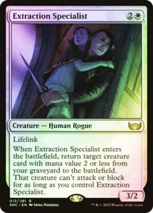 LÁMINA Especialista en Extracción - 012/281 - Rara - Calles de Nueva Capenna SNC Magic The Gathering - Imagen 1 de 1