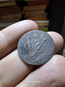 Dutch Netherlands Colonial Voc Duit 1726 Holland NewYork Penny Coin e.173 - Picture 1 of 2