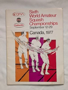 Official 1977 ISRF Tour Program (WSF) World Amateur Squash Championship - CANADA - Foto 1 di 13