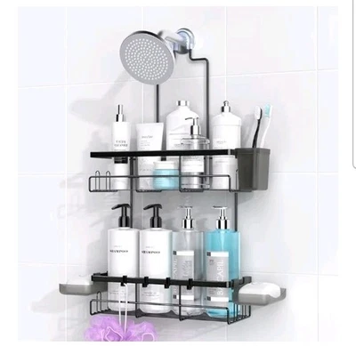 Shower Caddy Hanging Bathroom Organizer: Rustproof Shelf for Inside Shower - - Image 1 of 4