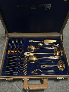 SBS Solingen Besteckset 12 Personen, 70tlg, 23/24 Karat, Hartvergoldet, Gold - Bild 1 von 8