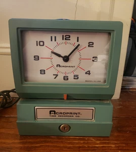 Acroprint Time Clock Grabadora 150NR4 Con Tecla Encendida (LEER DESCRIPCIÓN) - Imagen 1 de 7