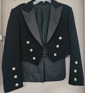 Prince Charlie Kilt Jacket Pure Wool Andrew Douglas Scotland 40" Chest - Picture 1 of 8