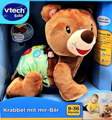 Vtech Krabbel mit mir-Bär interaktives Spielzeug für Babys 9-36 Monate NEU & OVP - Bild 1 von 4
