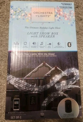 Gemmy Holiday LightShow Music Box with Speaker 1290087 - Image 1 of 3