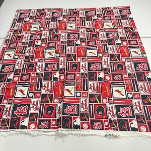 fabric traditions quilting cotton MLB red baseball cardinals 2015 28x58 1.6 yard - Picture 1 of 9