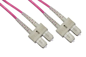 CAVO FIBRA OTTICA SC A SC MULTIMODE DUPLEX OM4 50/125 MT.50 - Foto 1 di 2
