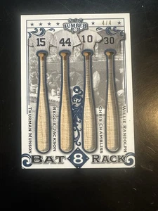 2021 LEAF LUMBER KINGS BASEBALL BAT RACK 8, #4/4 YANKEES SEE LIST!! with Jeter!! - Picture 1 of 7