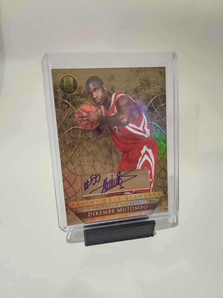 2011 Panini Gold Standard Basketball Dikembe Mutombo Autograph #1/49 - Image 1 of 2
