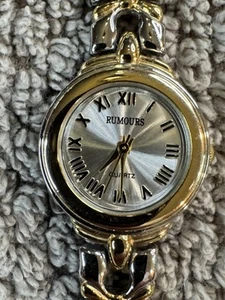 Rumours Womens Watch 4906 Silver & Gold Tone New Battery Great Shape - Picture 1 of 4