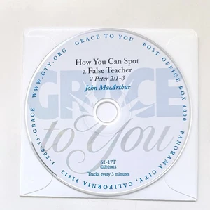 John MacArthur How You Can Spot A False Teacher - Grace to You Audio CD 2003 - Foto 1 di 1