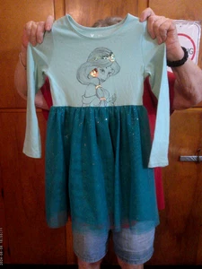 DISNEY JUMPIN BEAN "FROZEN" TUTU DRESS OR MINNIE MOUSE SZ 6-6X KIDS HALLOWEEN - Picture 1 of 19