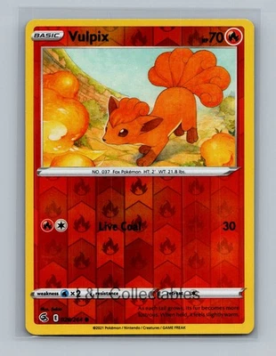 Vulpix (28) #028/264 Reverse Holo SWSH08: Fusion Strike - Image 1 of 2