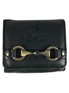Grays Jodie Leder Geldbörse fein schwarz Trense Gebiss Country Geschenk verpackt - Bild 1 von 5