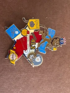 1984 LA Olympics Pin Dodgers Kings Lakers Raiders Southern Cali Lions Club - Picture 1 of 3
