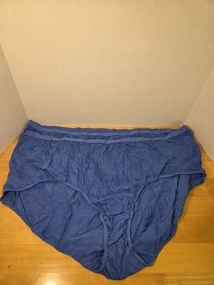 Comfort Select Plus Size 15 Women's  2-Pack briefs 100% cotton blue - Image 1 of 3