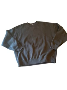 Abercrombie & Fitch Soft AF Essentials Black Crewneck Sweatshirt M - Picture 1 of 4