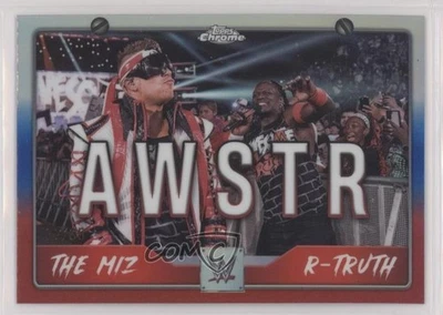 2025 Topps Chrome WWE Tag Team Red White & Blue Refractor /85 R-Truth The Miz - Image 1 of 3