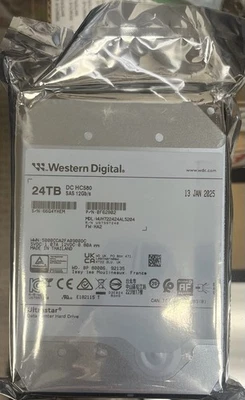 Western Digital Ultrastar DC HC580 24TB 7200RPM SAS 12Gb/s 3.5" Internal HDD - Image 1 of 2