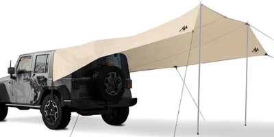 Car Awning Camping Tarp Tailgate - 14 x 16 FT Extra Large Car Tent Tarp with ... - Image 1 of 4