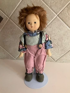 Vintage Kein Spielzeug German Porcelain Doll On Stand - 9” - Picture 1 of 7