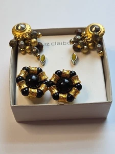 Orecchini Liz Claiborne 2 clip e 1 traforato lotto di 3 TD1 - Foto 1 di 11