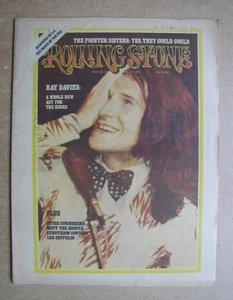 Rolling Stone. #163. June 20, 1974. The Kinks, Pointer Sisters, Eurovison, Bowie - Foto 1 di 10