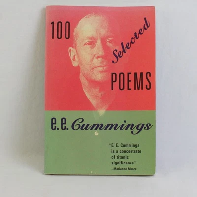 100 Selected Poems by E E Cummings 1959 Paperback Good Condition - Image 1 of 4