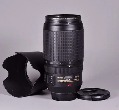 Объектив Nikon AF-S NIKKOR Zoom 70-300 мм f/4.5-5.6 G ED VR, подержанный, отличное состояние - Изображение 1 из 4