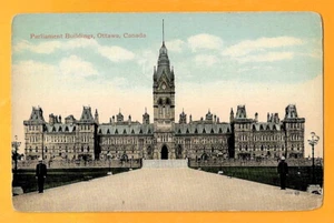 KANADA VINTAGE POSTKARTE PARLAMENT GEBÄUDE OTTAWA - Bild 1 von 2