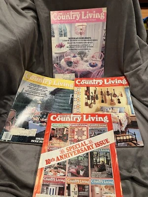 COUNTRY LIVING 1988 Magazine Lot 4 Antiques Farmhouse Collectibles Vintage Ads - Изображение 1 из 4