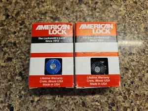 Candado combinado American Lock Company A400K uno negro y otro azul - Imagen 1 de 4